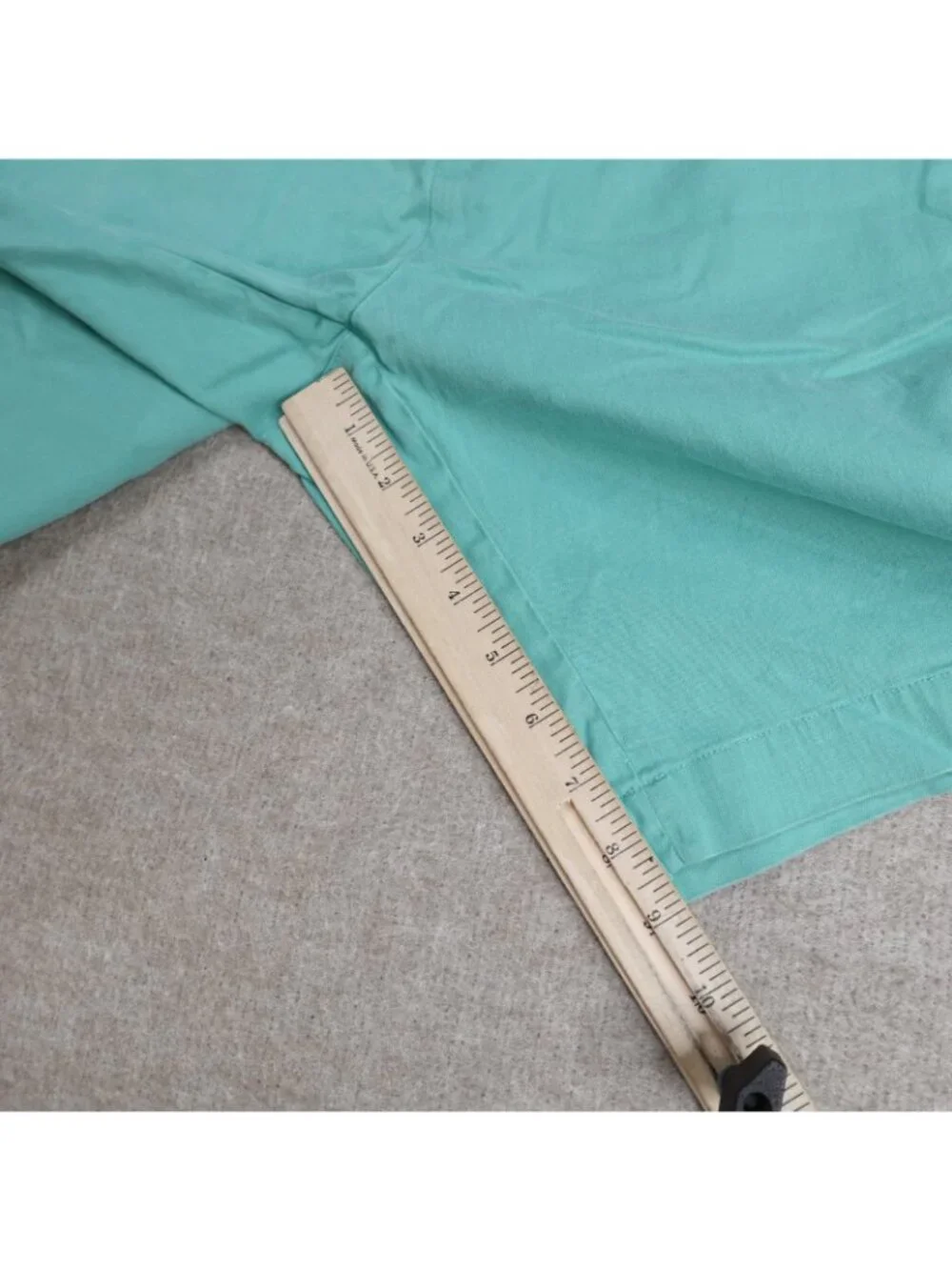 B. Draddy Mens Shorts 33 Green Blue Solid 8.5